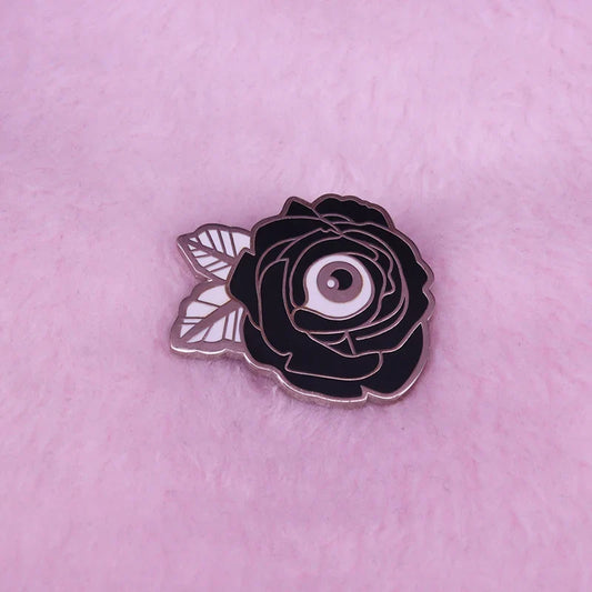 Gothic Flower Eye Enamel Pin Gift