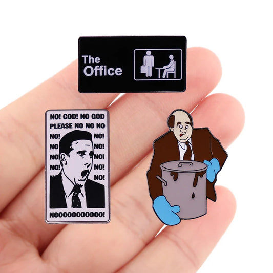 Office Enamel Pins Brooches Lapel Badge Jewelry Backpack Decoration Gift Accessories