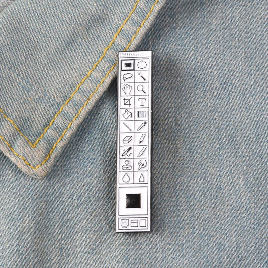 Photoshop Toolbar Lapel Pins Designer Brooches Unisex Jewelry Badge Gifts