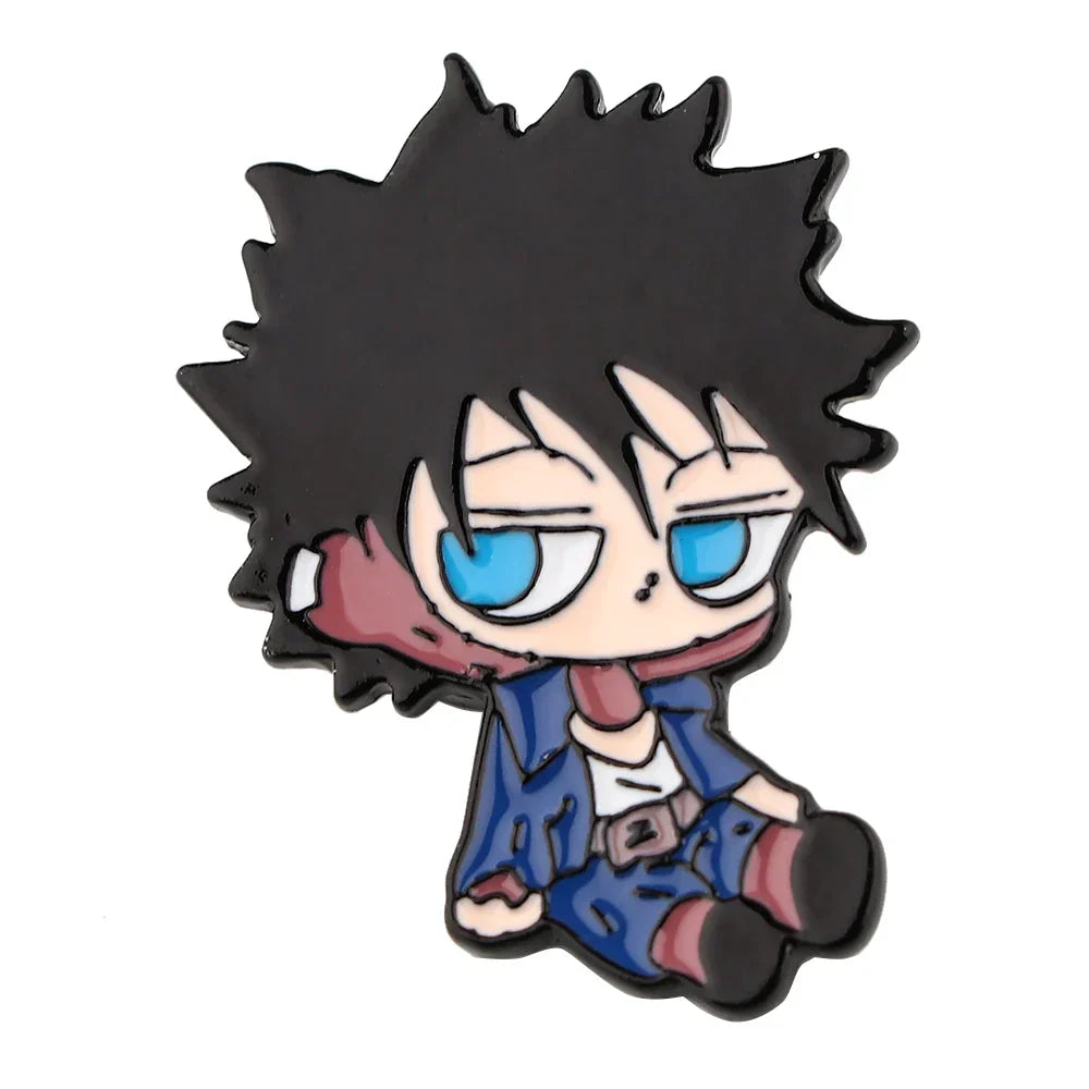 Anime Enamel Pins for Backpacks and Clothes - Cute Manga Brooches
