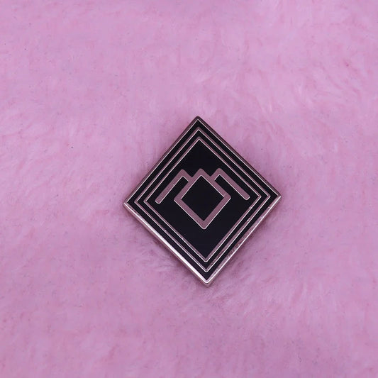Twin Peaks Black Lodge Owl Cave Symbol Antique Pin