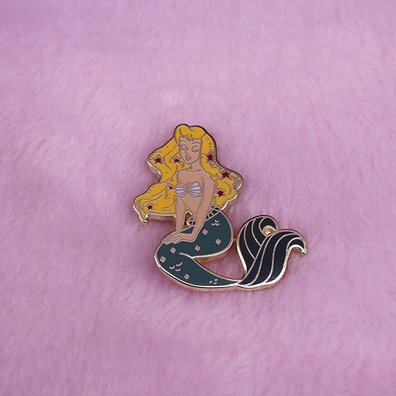 Mermaid Brooch Female Empowerment Elegant