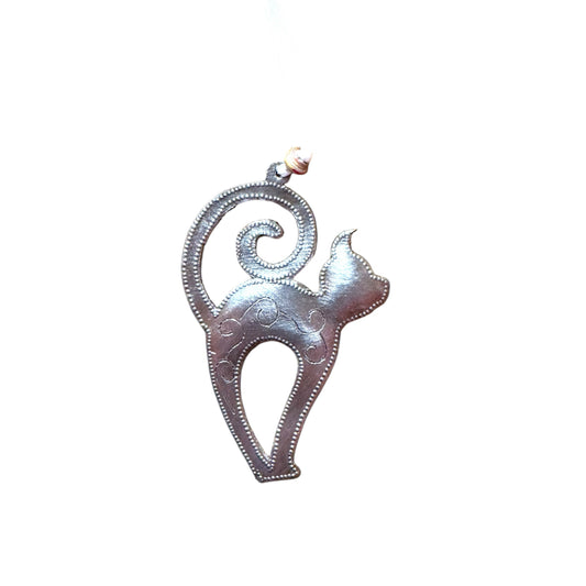 Stretching Kitty Ornament