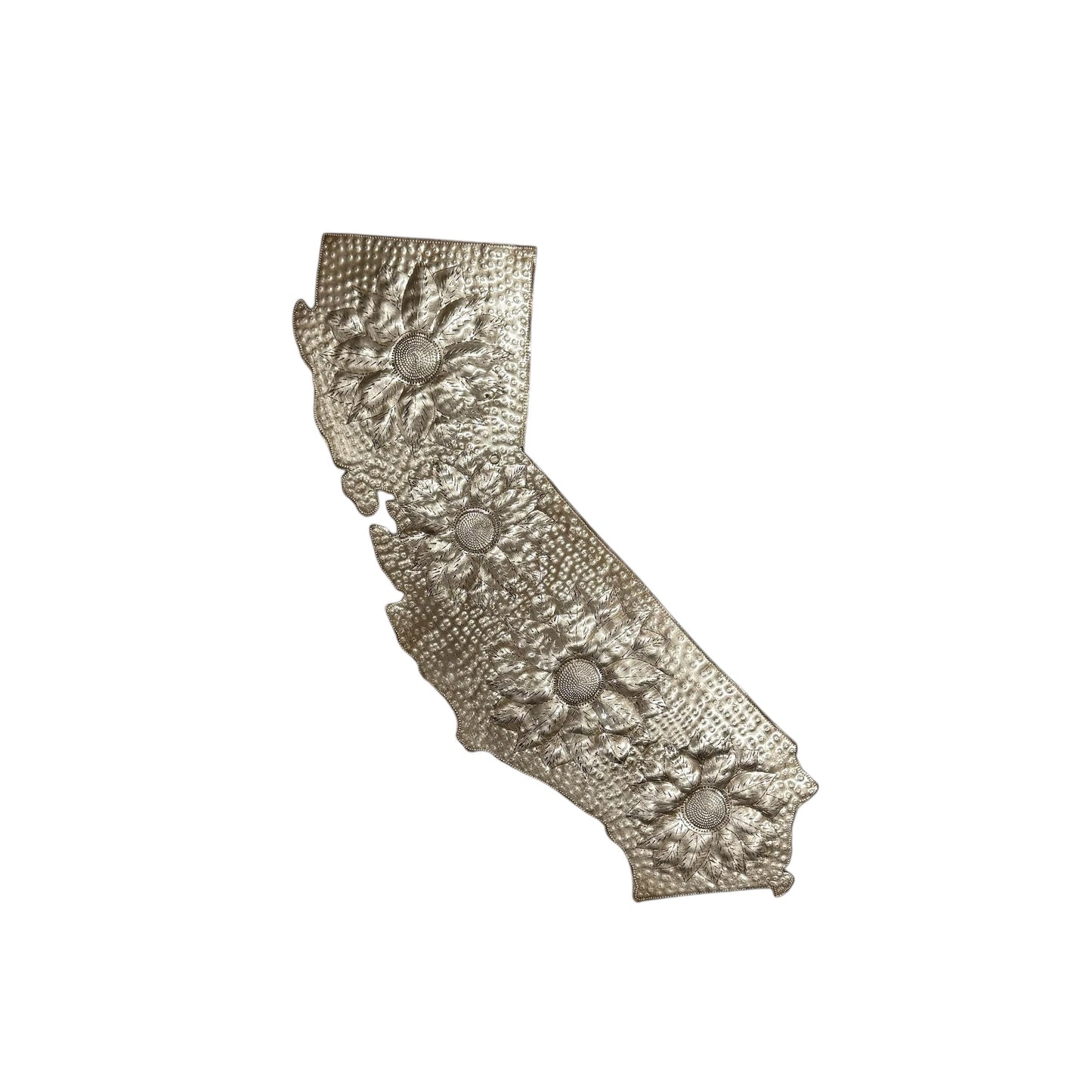 California Floral Metal Art