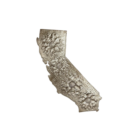 California Floral Metal Art