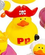 Pirate duck keychain