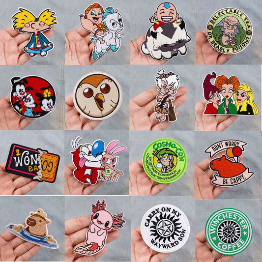 Avatar Cartoon Iron-On Sew-On Patches for Backpack, T-shirt, Jacket, Gifts