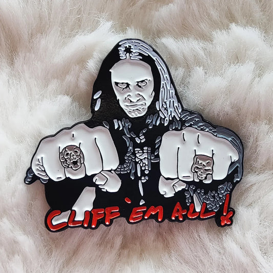 Cliff Burton Enamel Lapel Pin