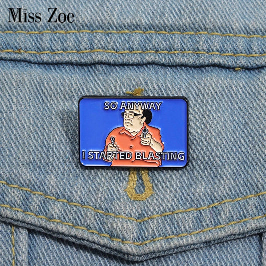 Frank Reynolds Enamel Pins Funny Lapel Badges Jewelry Gift
