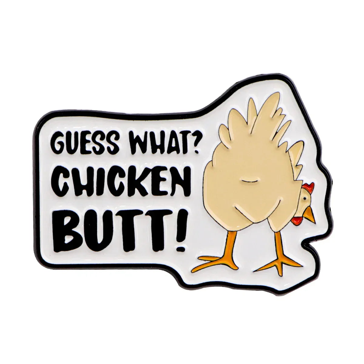 Funny Chicken Enamel Lapel Pin Brooch Badge for Backpack Clothes Accessories Gift