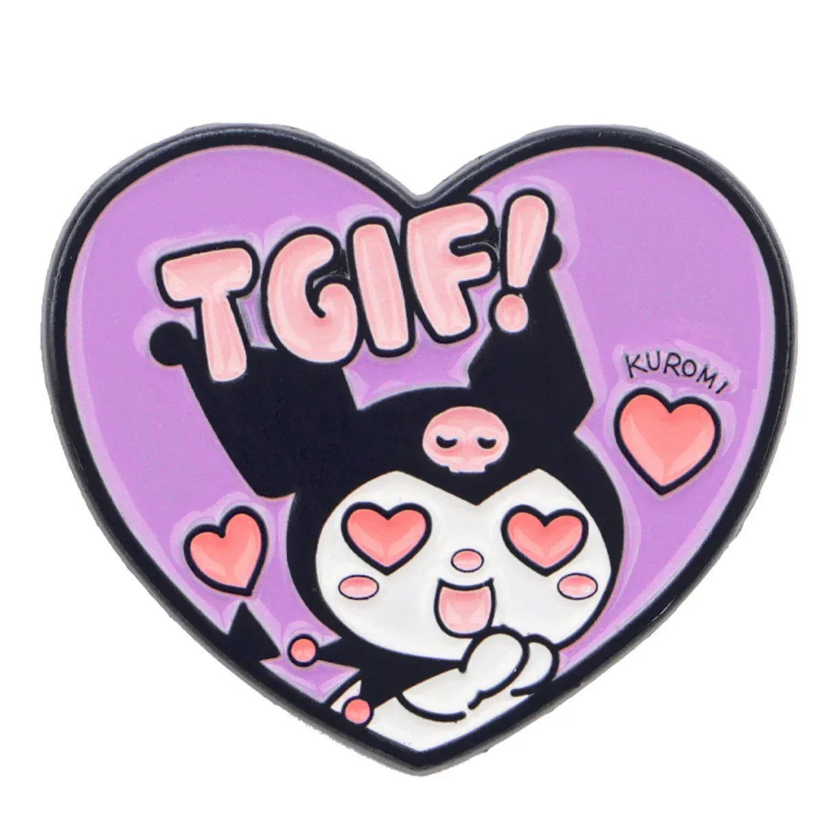 Kawaii Anime Enamel Pin Cartoon Animal Brooch Lapel Heart Badge Backpack Clothing Accessories Jewelry Gift