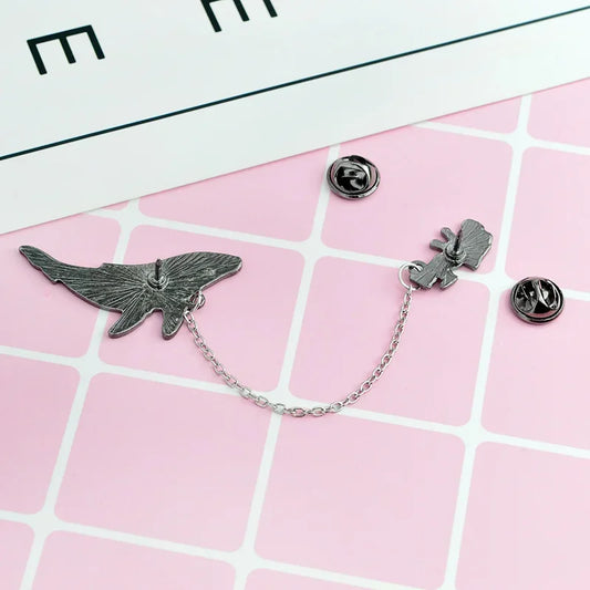 Astronaut Whale Enamel Brooch Pin Badge Jewelry Gift