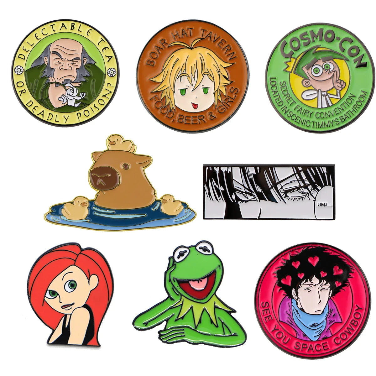 DZ1324 Cute Anime Enamel Pin Brooch for Clothes, Backpack, Lapel, Gift