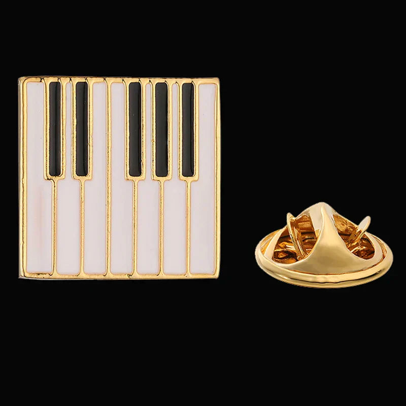 Classic Brooches Music Instruments Lapel Pins Necktie Accessories Jewelry