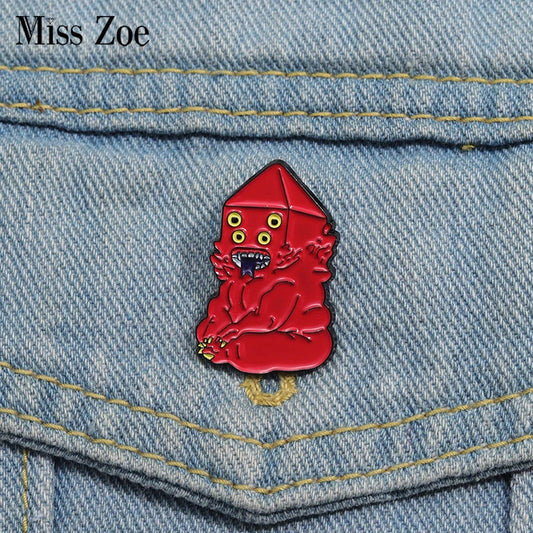 Golb Enamel Pins Custom Brooches Lapel Badges Cartoon Character Jewelry Gift