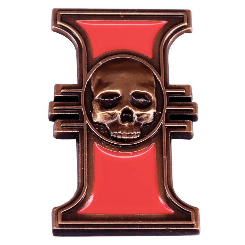 Inquisitor Rosette Enamel Pin Brooch Gamer Badge