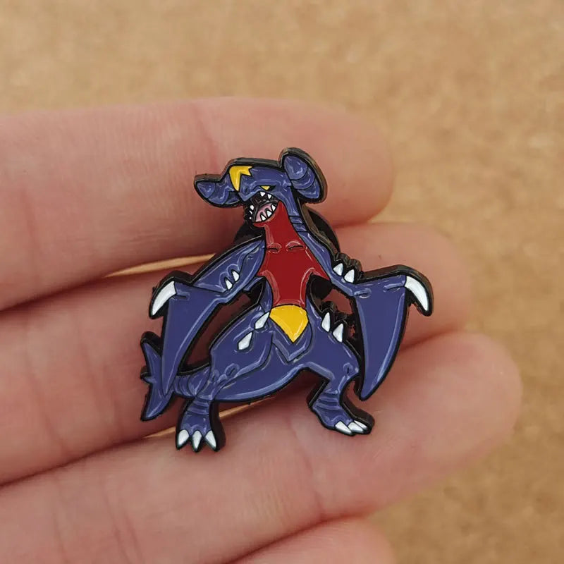 Garchomp Enamel Pin Brooch for Backpacks Jewelry Accessories