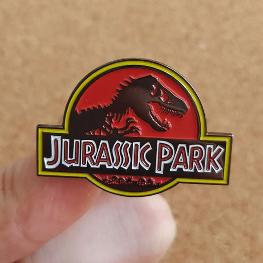 Jurassic Park Dinosaur Enamel Pins Brooch Lapel Badges Fashion Jewelry Gifts
