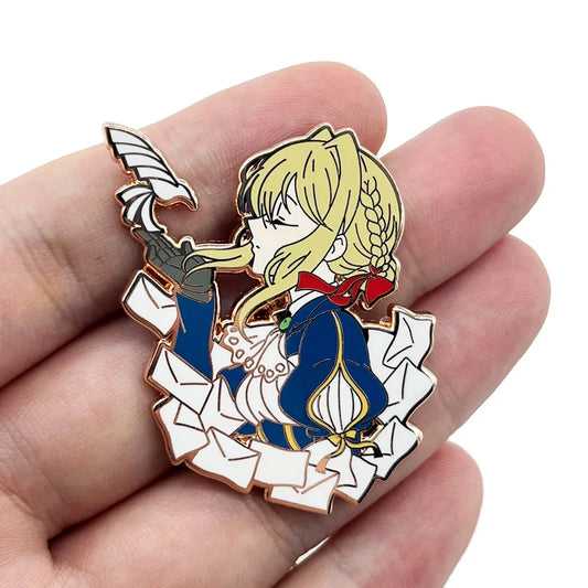 Anime Love Enamel Brooch Pin Badge Jewelry Accessories Gift