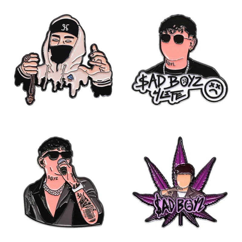 Mexican Metal Hat Pin Enamel Cartoon Singer Sloth Badge Golf Baseball Cap Clip Jewelry Ornaments