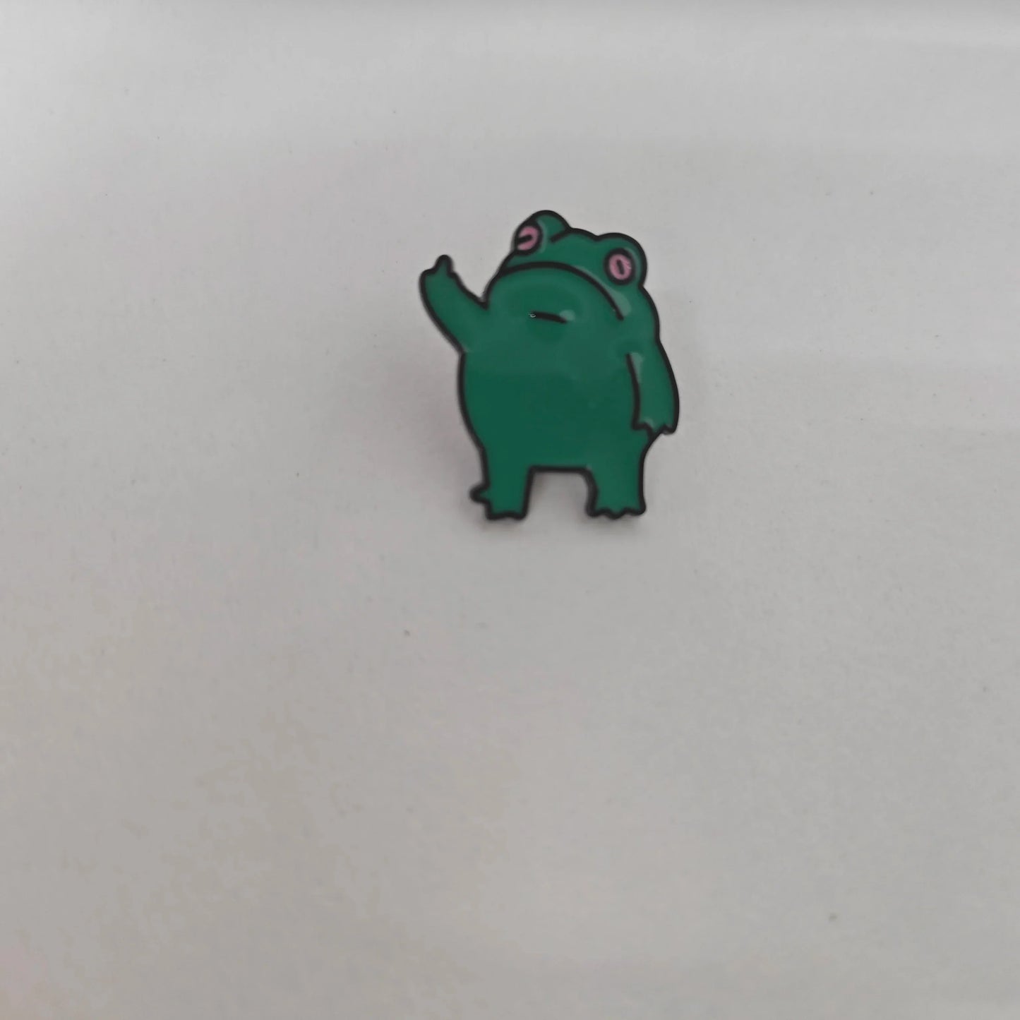 Cartoon Frog Brooch Cute Gesture Badge