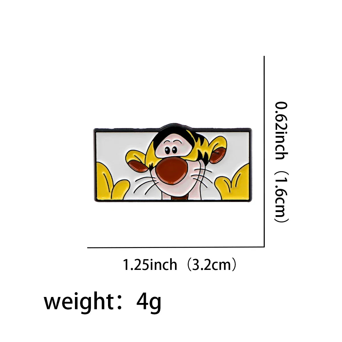Dance Tigger Enamel Pins Cartoon Brooch Lapel Badges Jewelry Accessories Gifts