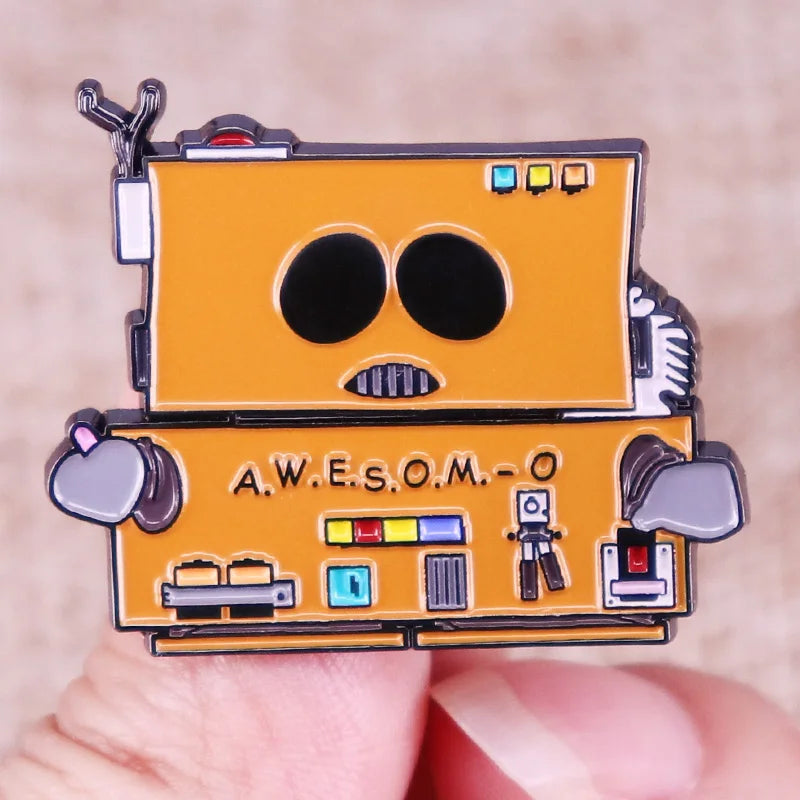 South X Park Character Robot Enamel Pin Badge Brooch