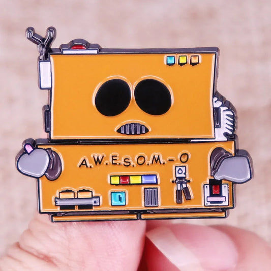 South X Park Character Robot Enamel Pin Badge Brooch