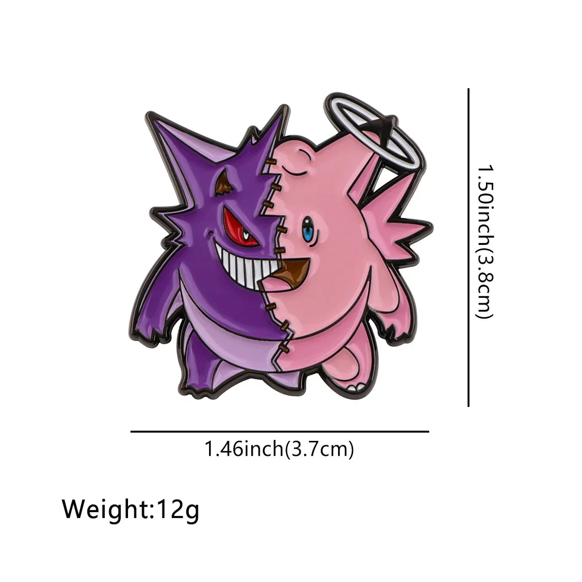 Gengar Anime Enamel Pin Demon Brooch Lapel Badge Accessories