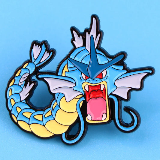 Blue Dragon Enamel Pin Brooch Badge for Clothing Accessories