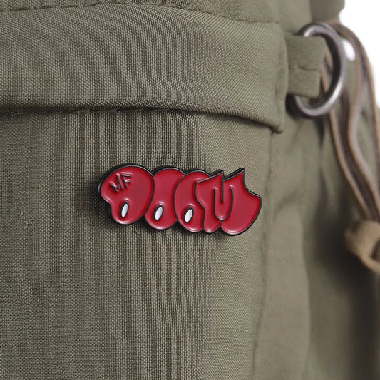 Red Letter Rapper Metal Brooch Badge