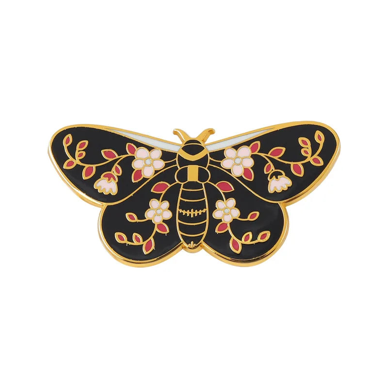 Colorful Butterfly Enamel Brooches Cute Animal Pins Kids Backpack Jewelry
