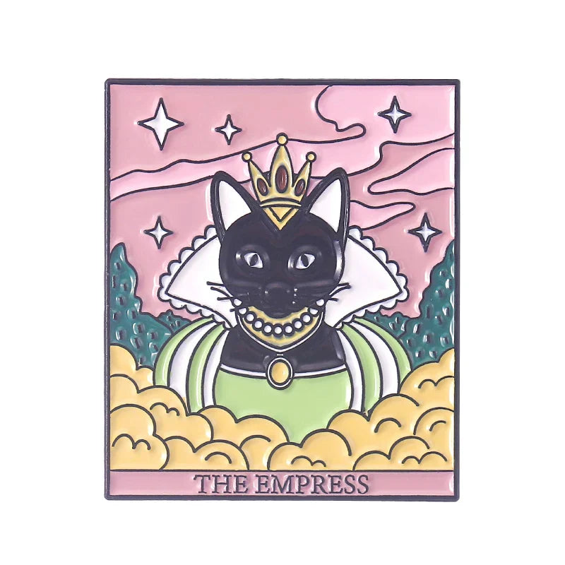 Black Cat Gothic Enamel Lapel Pins Jewelry Gifts