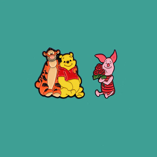 Cute Cartoon Enamel Pins Brooches for Clothes, Backpacks, Lapels - Fashion Jewelry Accessories, Souvenir Gifts