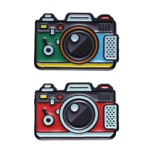 Retro Camera Enamel Pin Badge Jewelry Gift Personalized Brooch Lapel
