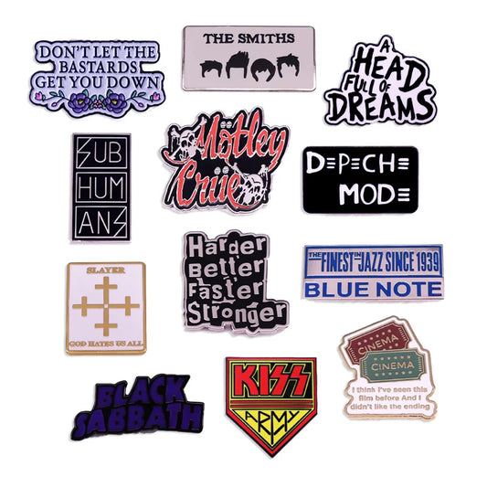 Rock Band Music Album Singer Logo Pin Badge Denim Jacket Accessory Fan Gift