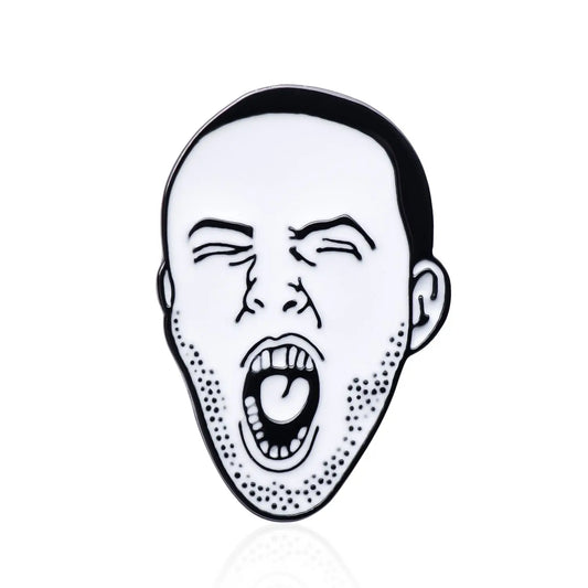 Rapper Mac Brooch Hip Hop Punk Enamel Pin Memorial Jewelry