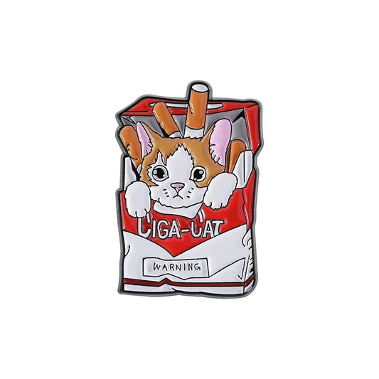 Cartoon Cat Enamel Pins Cute Kitten Brooches Lapel Badges Jewelry Gift