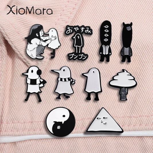Oyasumi Punpun Enamel Pin Anime Brooch Badge Jewelry Gifts