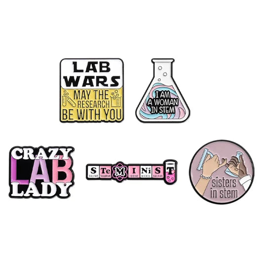 STEM Lab Enamel Pin Brooch Jewelry Accessories