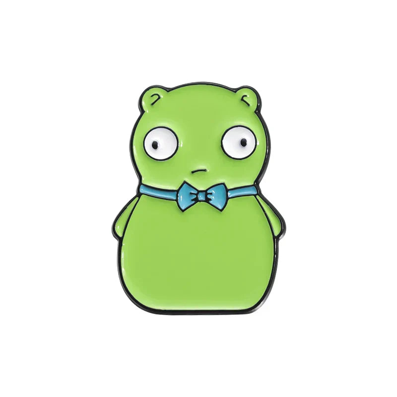 Kuchi Kopi Alien Monster Enamel Pins Brooches Lapel Badges Cartoon Anime Jewelry Gift