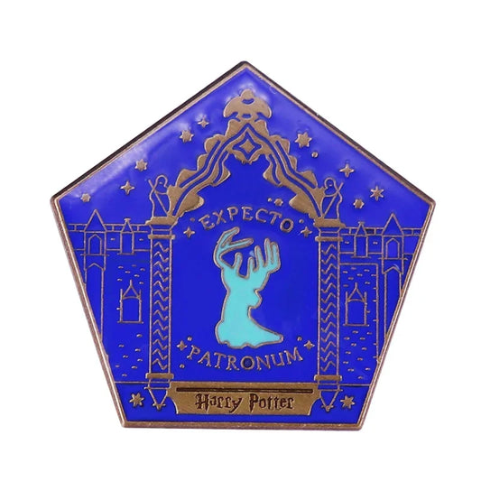 Defense Charm Patronus Brooch Metal Lapel Badge Hoodie Backpack Hat Accessories