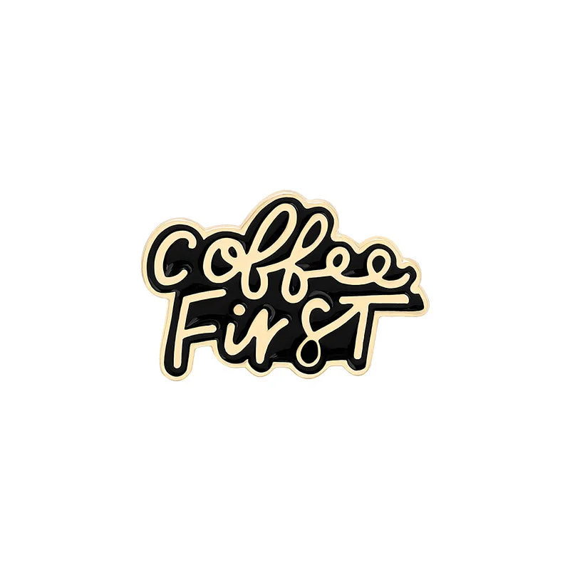 Coffee Maker Enamel Pin Brooch Lapel Pin Badge Fashion Jewelry