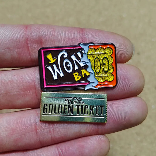 Chocolate Factory Enamel Pin Brooches Bag Lapel Badges Decorative Jewelry Gifts