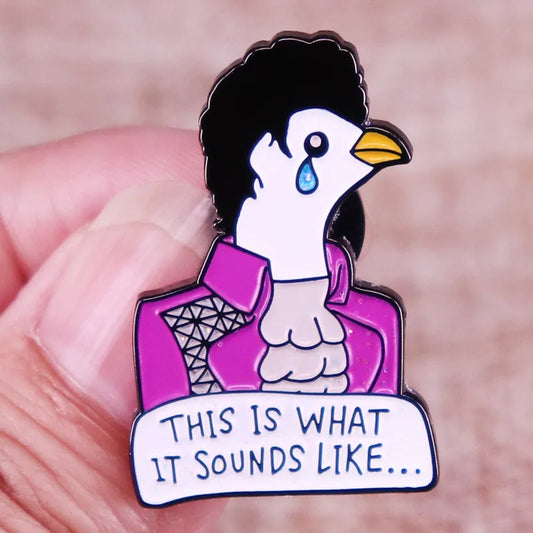 Purple Rain Prince Enamel Lapel Pin