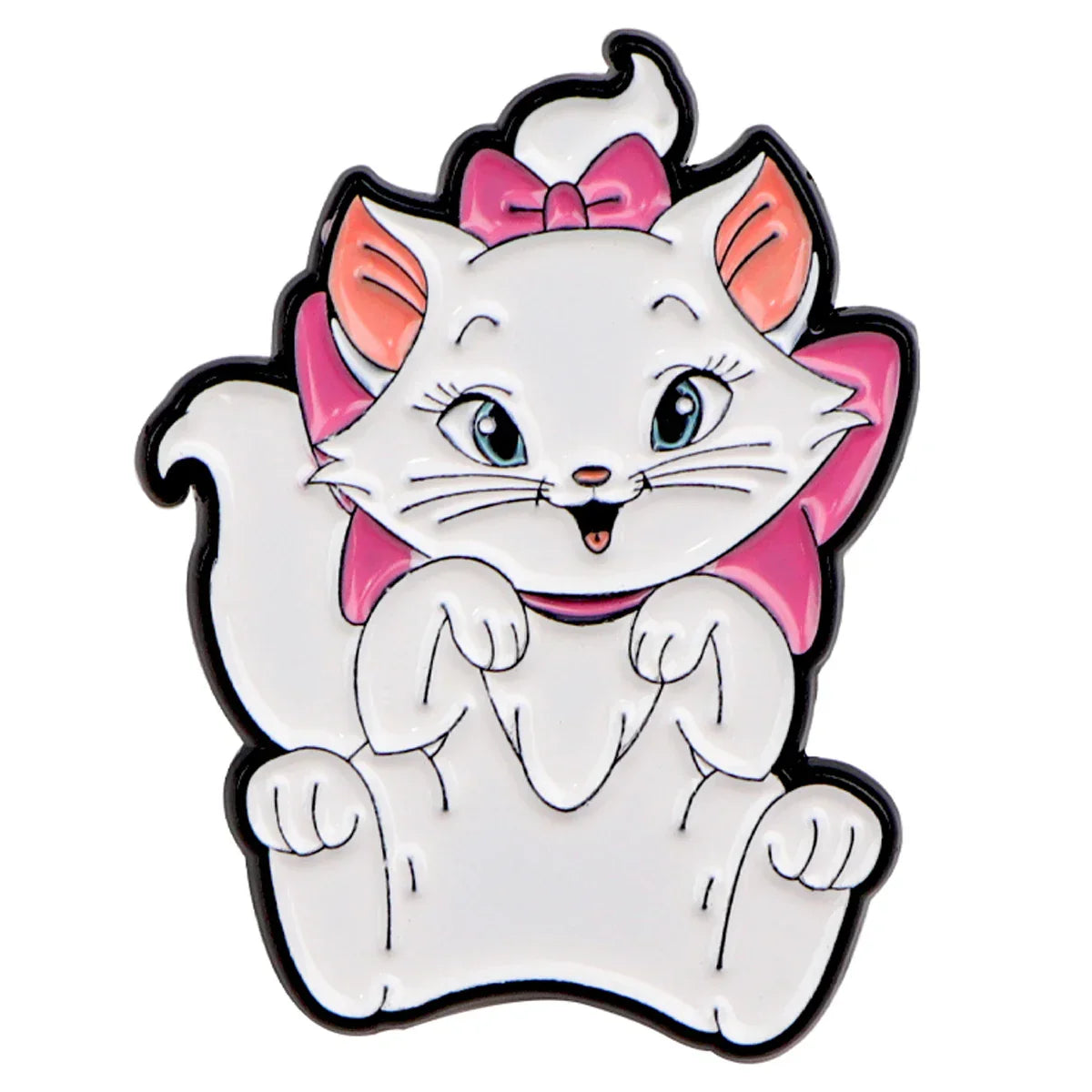 Black Cat Enamel Pin Anime Lapel Brooch Backpack Accessories Jewelry Gifts