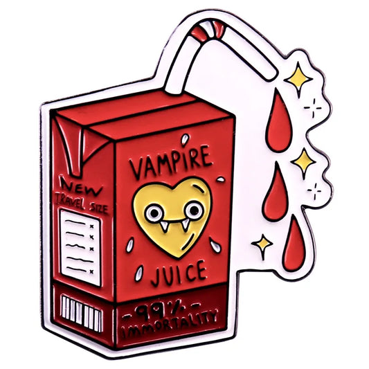 Vampire Juice Enamel Pin Halloween Brooch Wholesale
