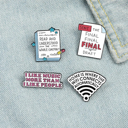 Animal Enamel Pins Brooches Kids Fashion Lapel Pin Badges Gift