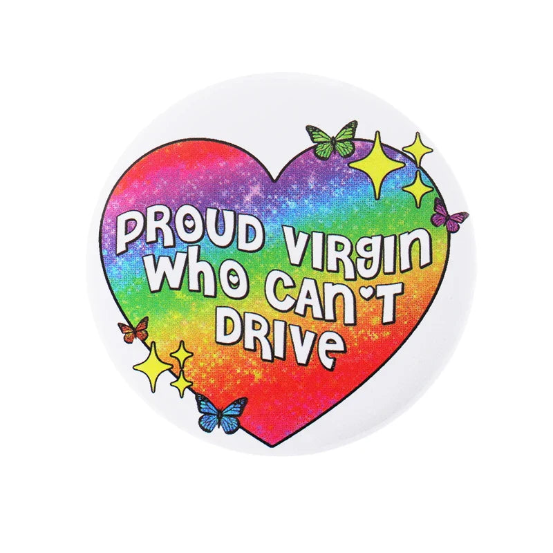 Rainbow LGBT Pin 44mm Custom Backpack Lapel Badge Gift