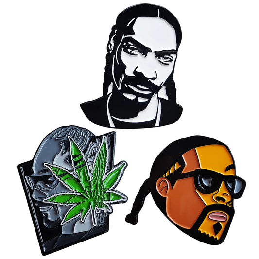 Snoop Dogg Hip Hop Rapper Enamel Lapel Pins Jewelry Accessories